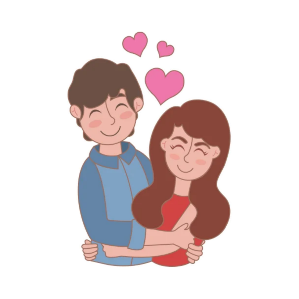 pareja enamorada png