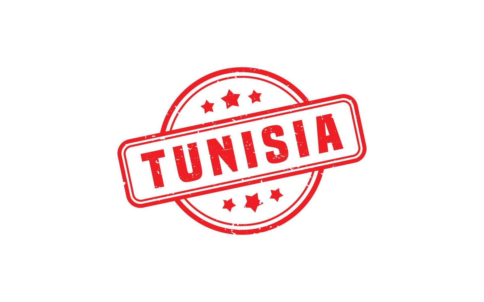 TUNISIA stamp rubber with grunge style on white background vector