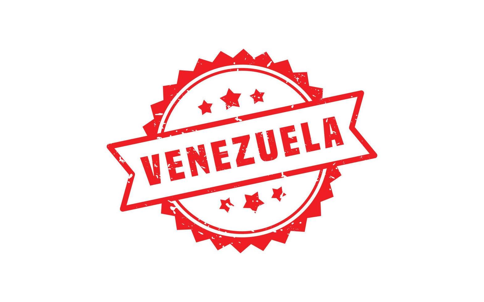 VENEZUELA stamp rubber with grunge style on white background vector