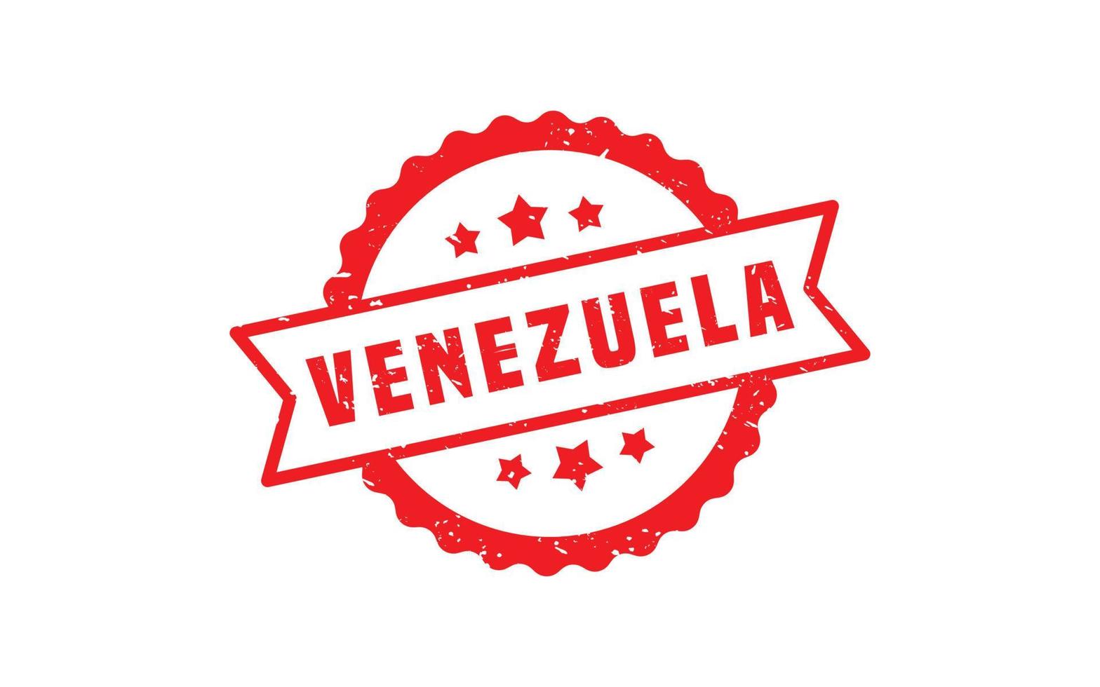 VENEZUELA stamp rubber with grunge style on white background vector