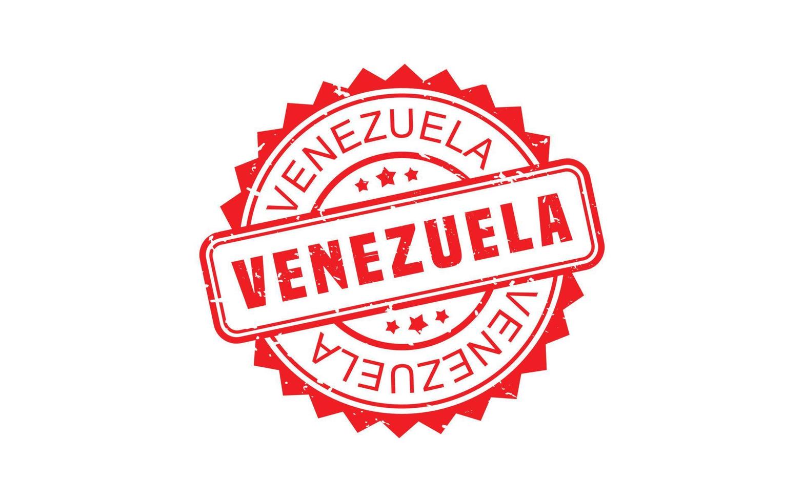 VENEZUELA stamp rubber with grunge style on white background vector