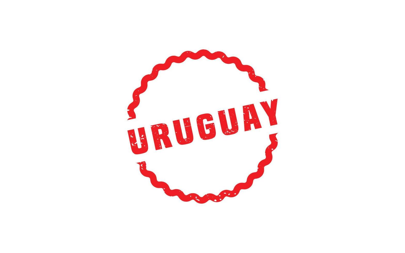 URUGUAY stamp rubber with grunge style on white background vector