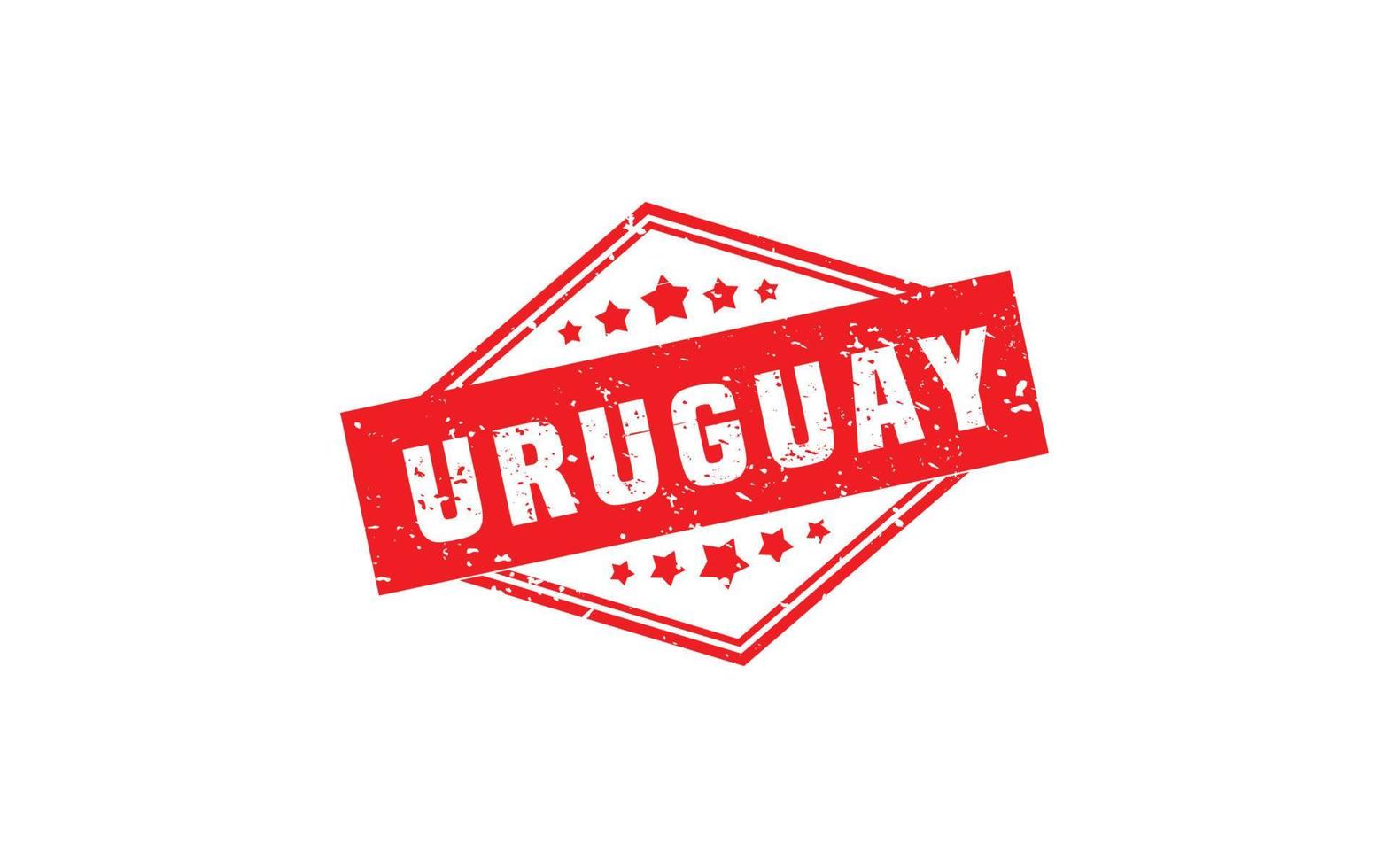 URUGUAY stamp rubber with grunge style on white background vector