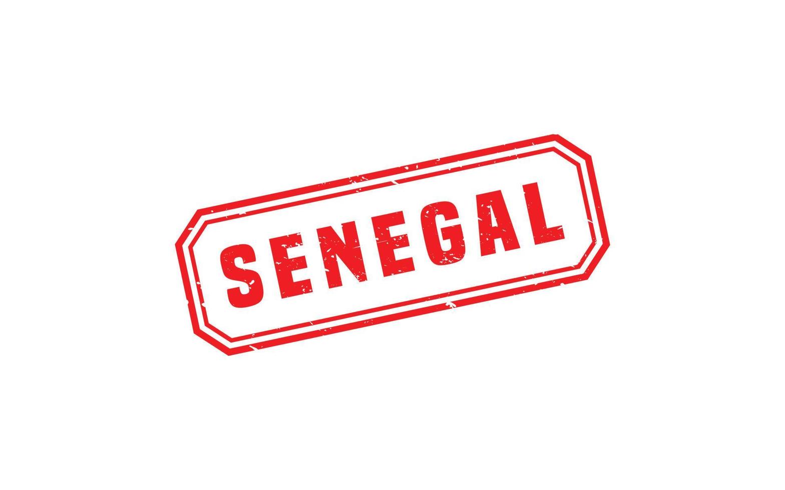 SENEGAL stamp rubber with grunge style on white background vector