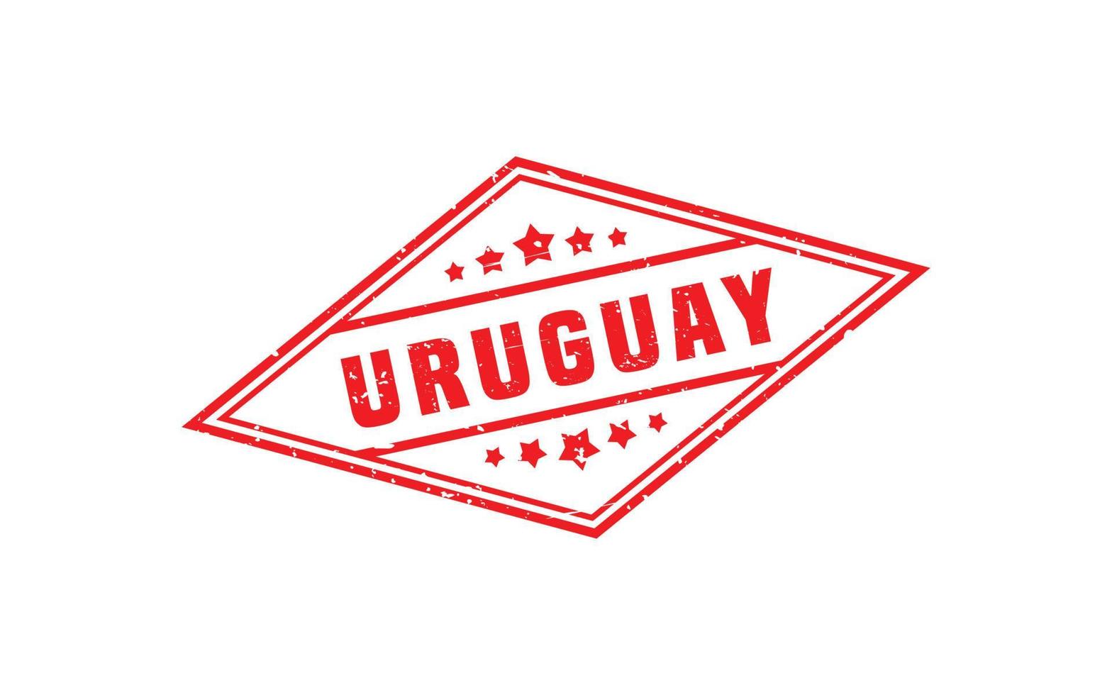 URUGUAY stamp rubber with grunge style on white background vector