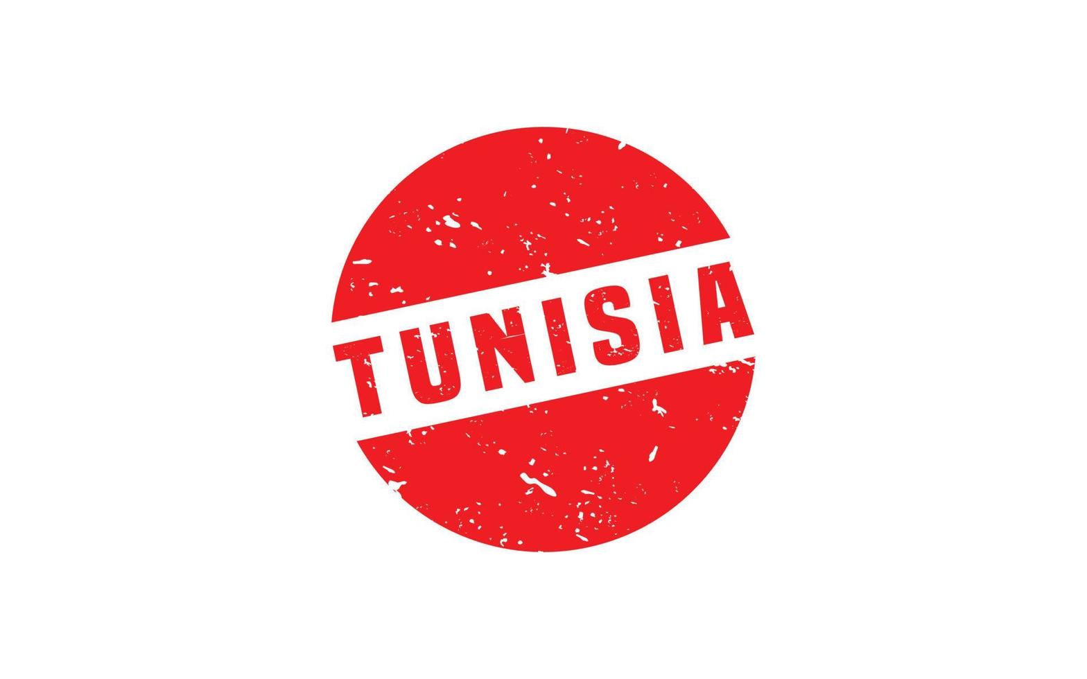 TUNISIA stamp rubber with grunge style on white background vector