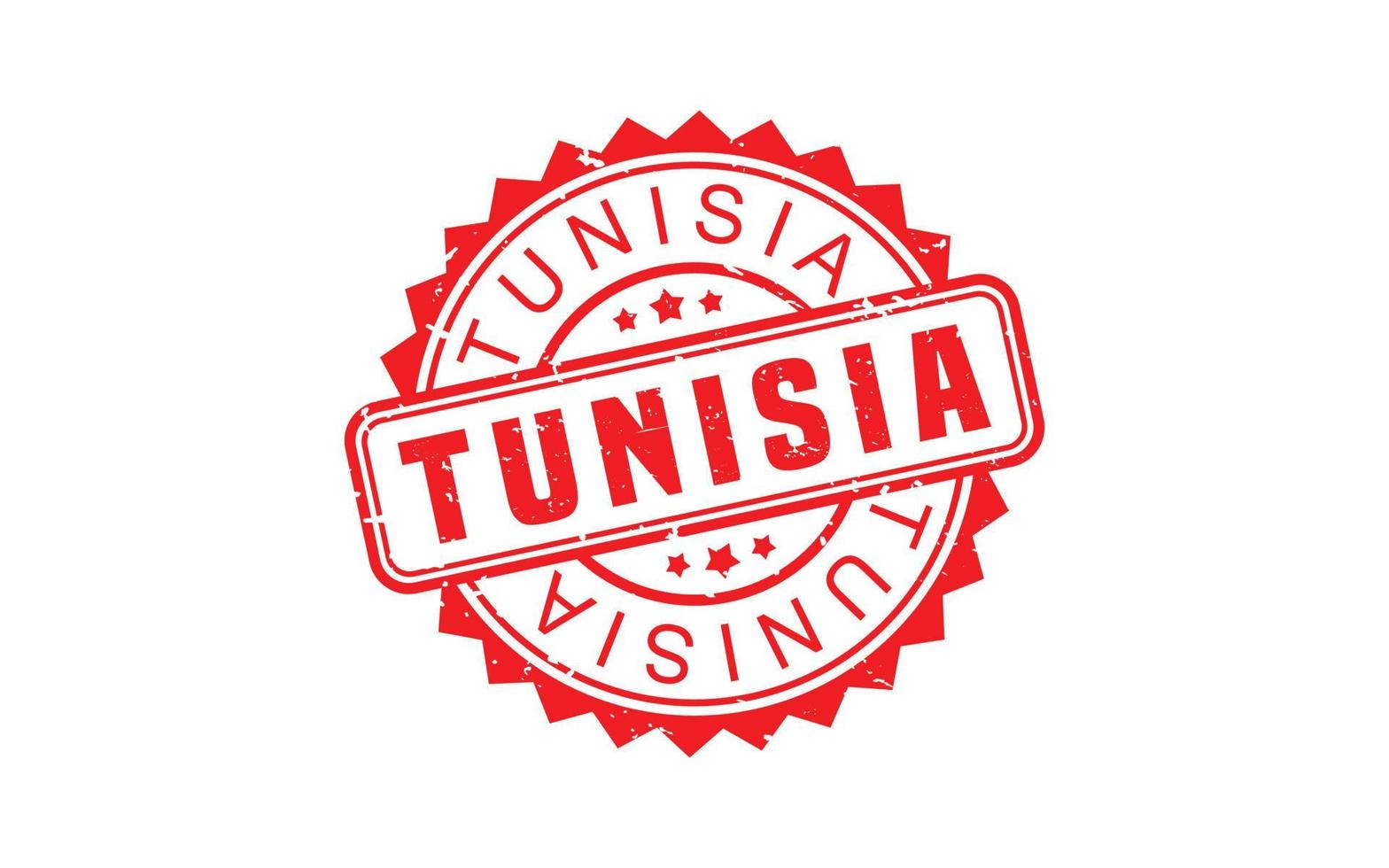 TUNISIA stamp rubber with grunge style on white background vector