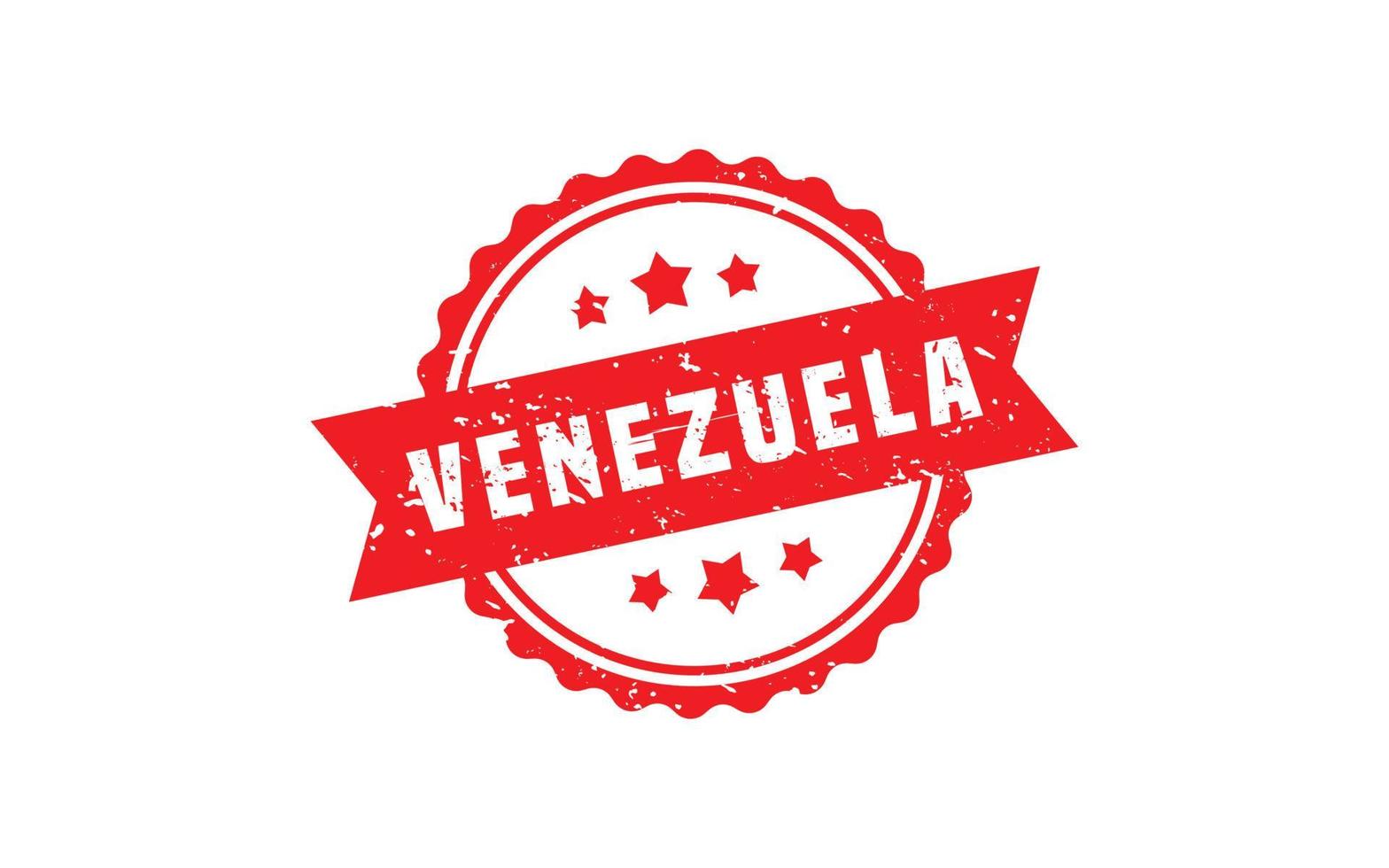 VENEZUELA stamp rubber with grunge style on white background vector