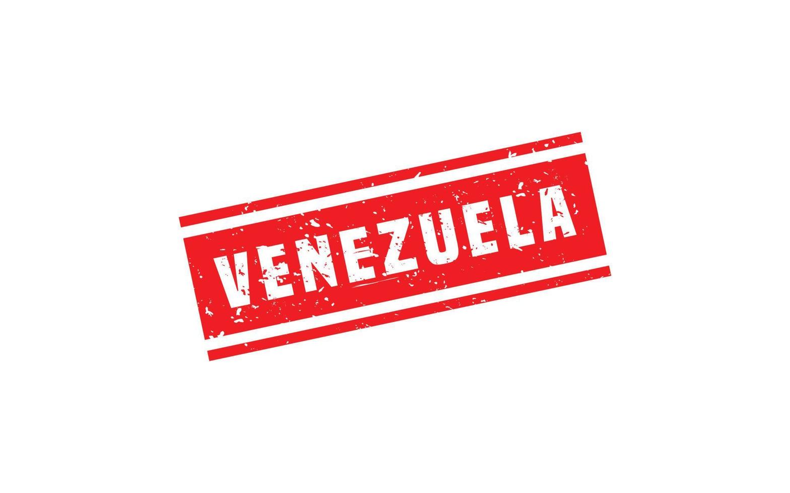 VENEZUELA stamp rubber with grunge style on white background vector