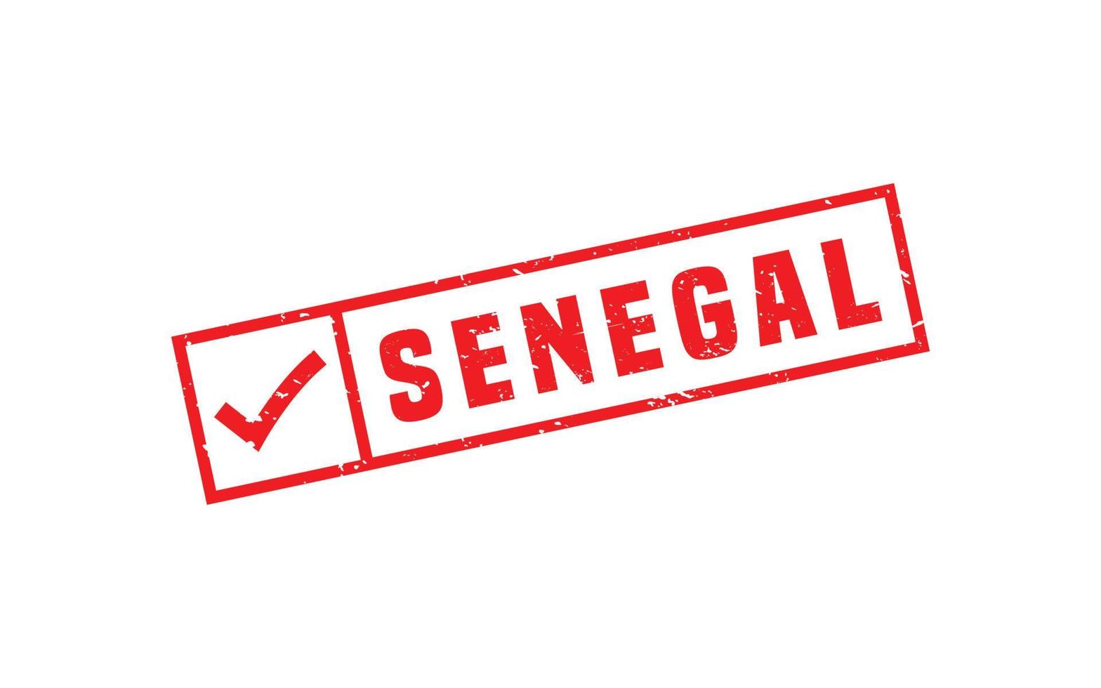 SENEGAL stamp rubber with grunge style on white background vector