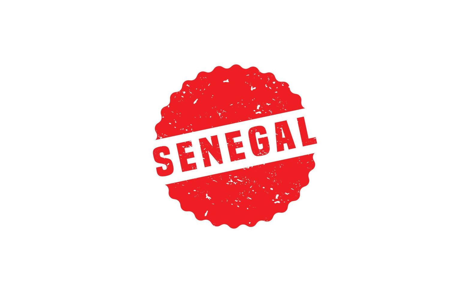 SENEGAL stamp rubber with grunge style on white background vector