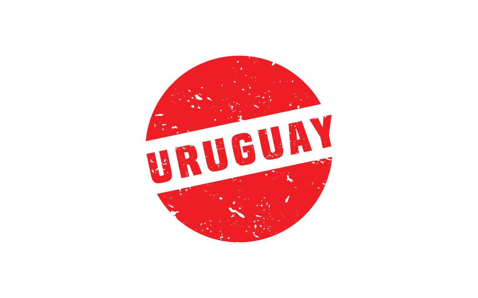 URUGUAY stamp rubber with grunge style on white background vector