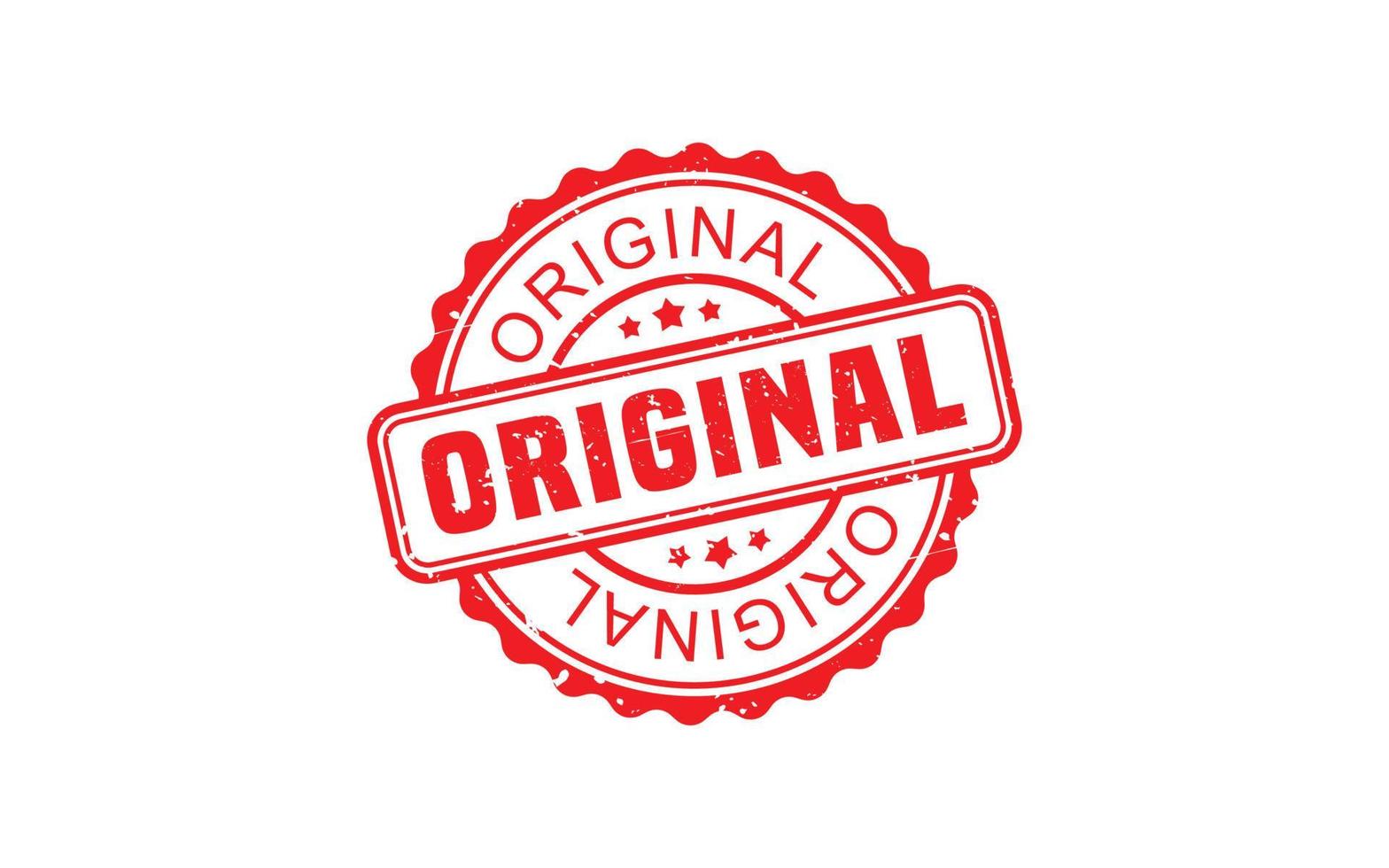 ORIGINAL rubber stamp with grunge style on white background vector