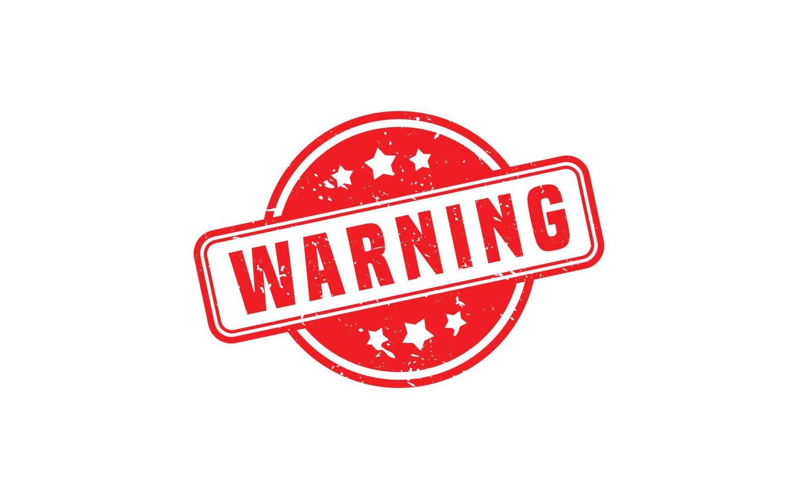 WARNING rubber stamp with grunge style on white background vector