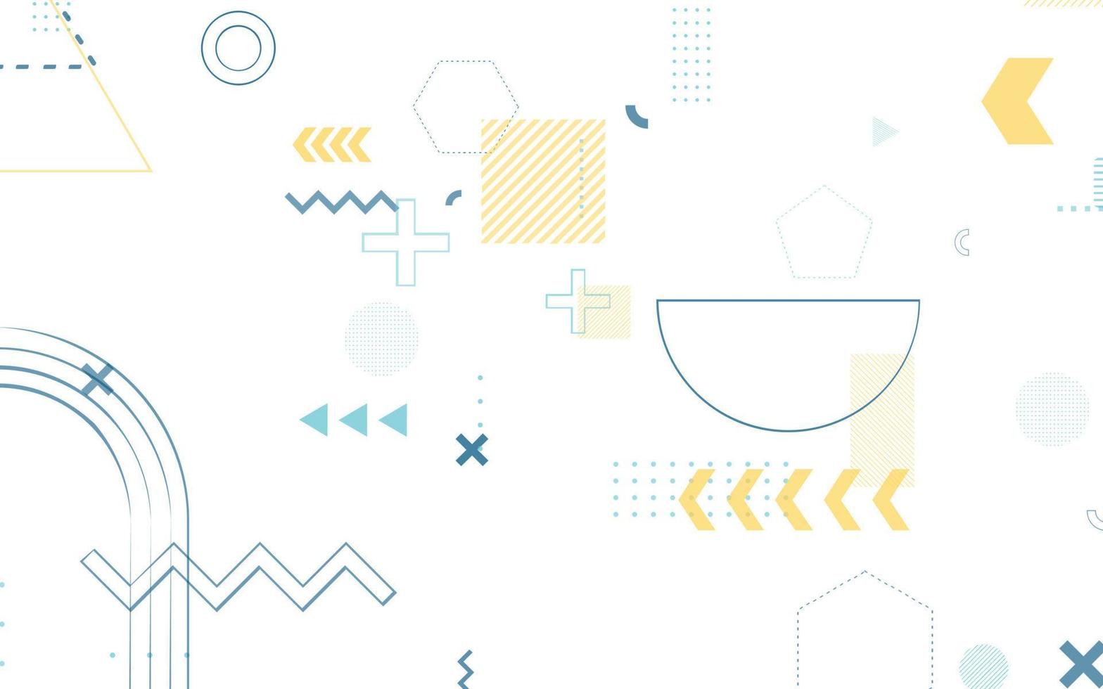 Geometric abstract background template vector