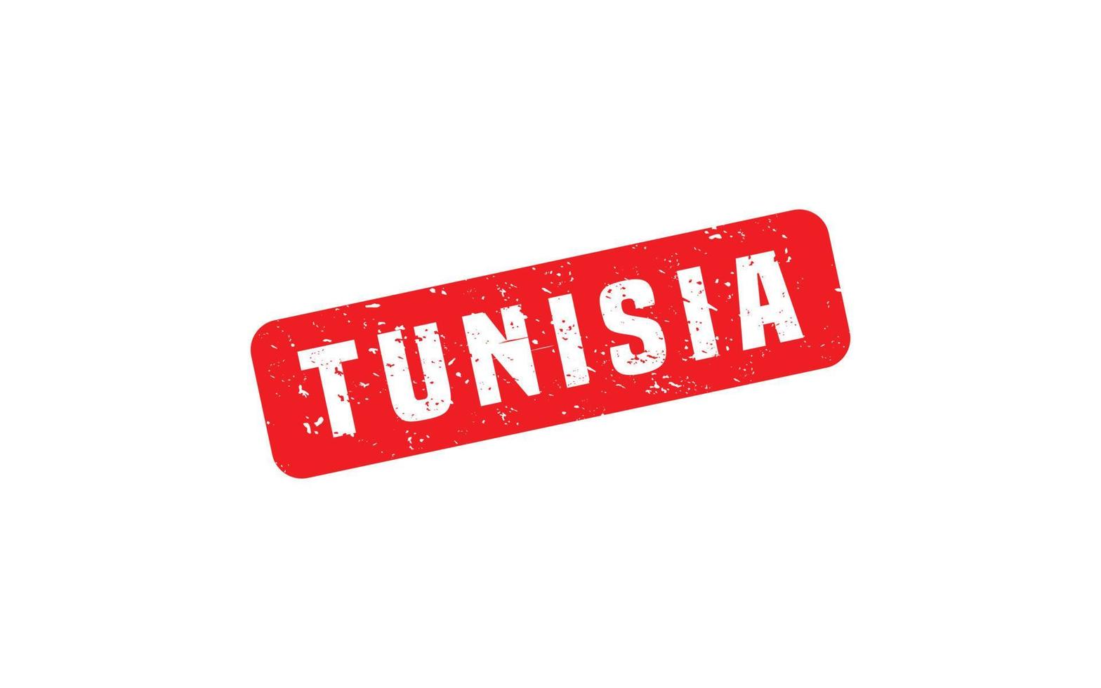TUNISIA stamp rubber with grunge style on white background vector