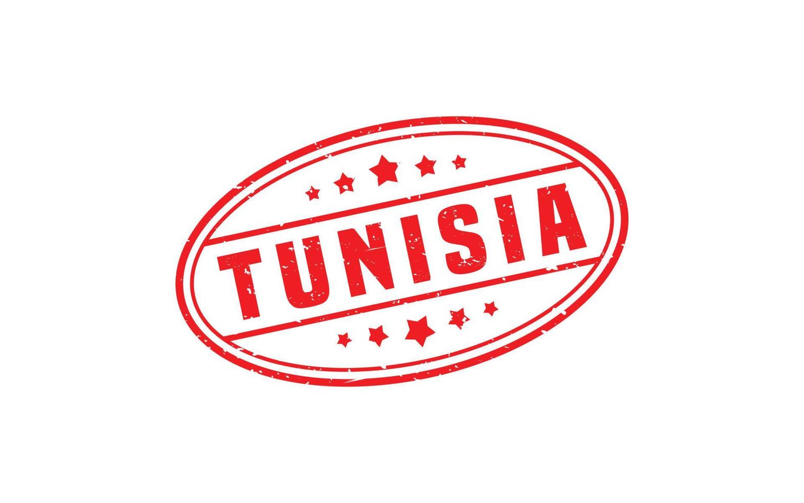TUNISIA stamp rubber with grunge style on white background vector