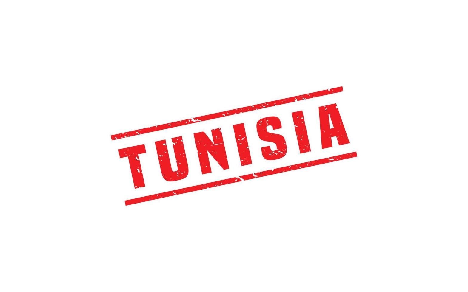 TUNISIA stamp rubber with grunge style on white background vector