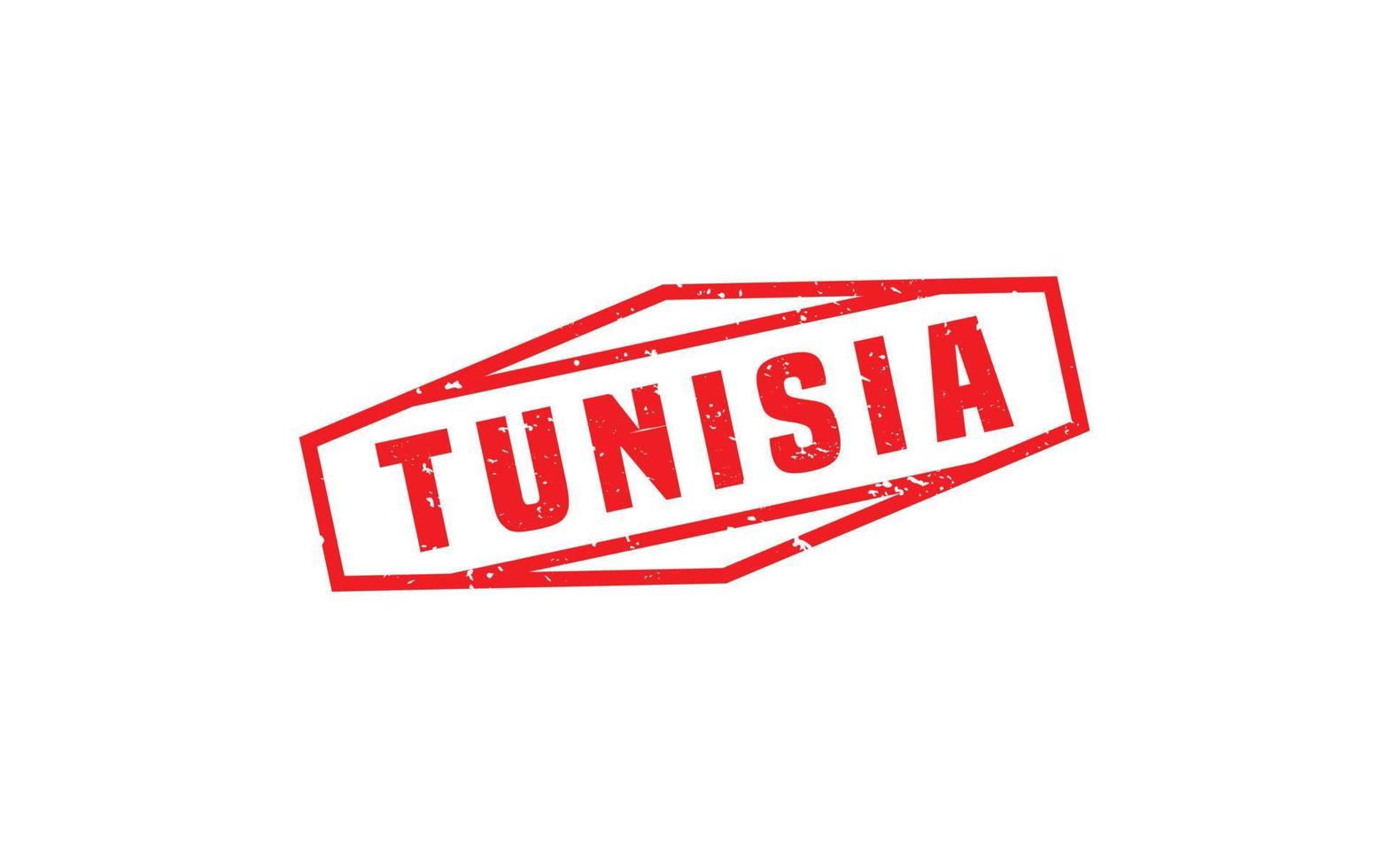 TUNISIA stamp rubber with grunge style on white background vector