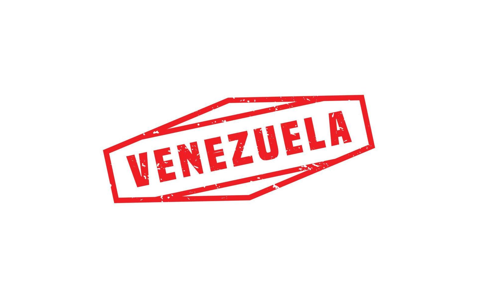 VENEZUELA stamp rubber with grunge style on white background vector