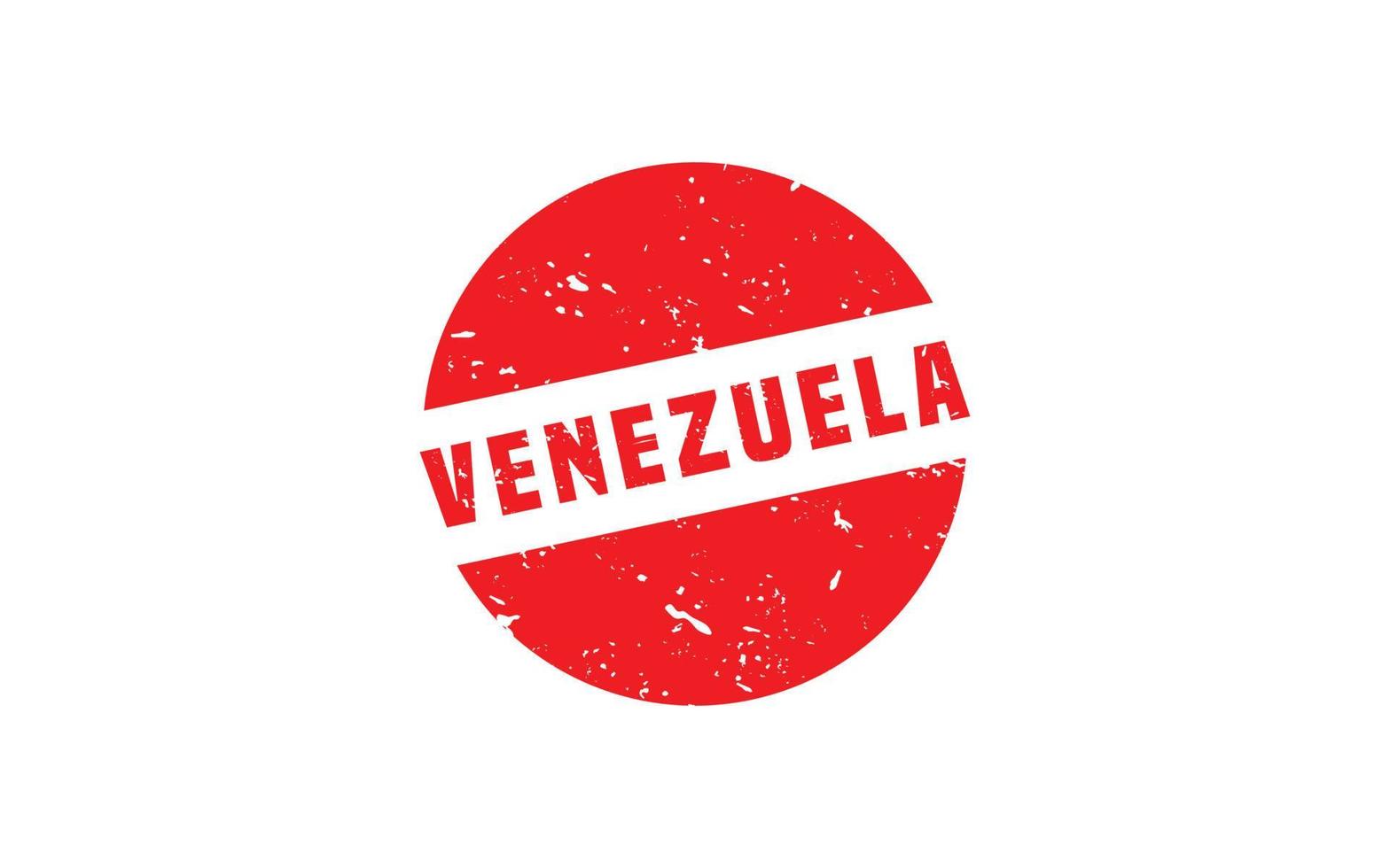 VENEZUELA stamp rubber with grunge style on white background vector