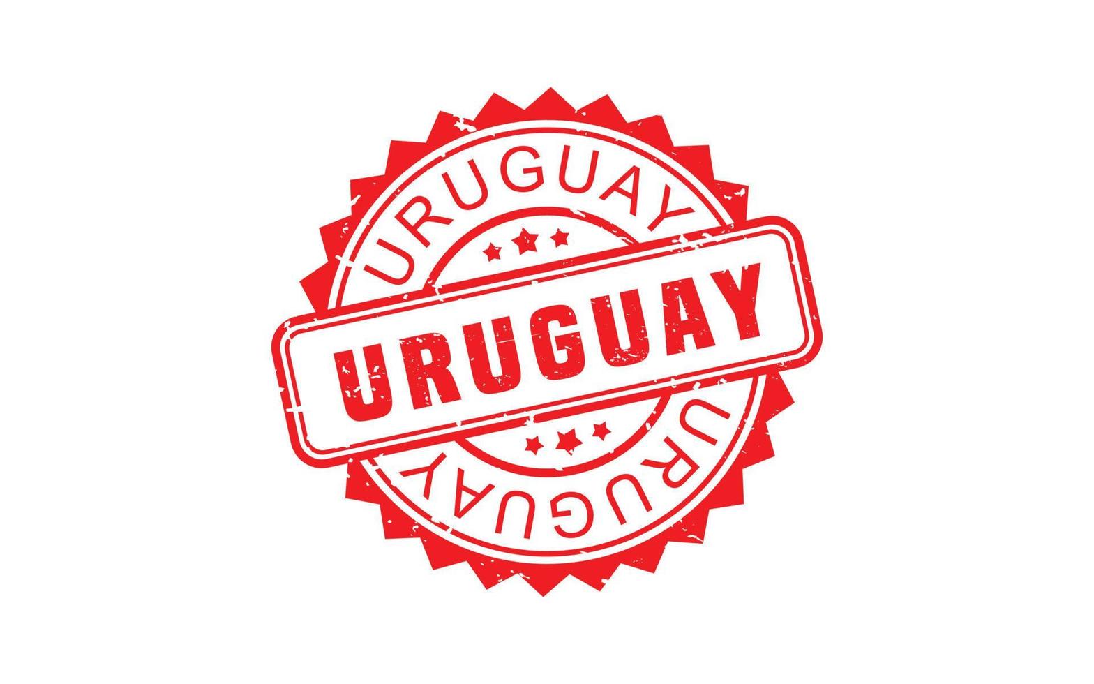 URUGUAY stamp rubber with grunge style on white background vector