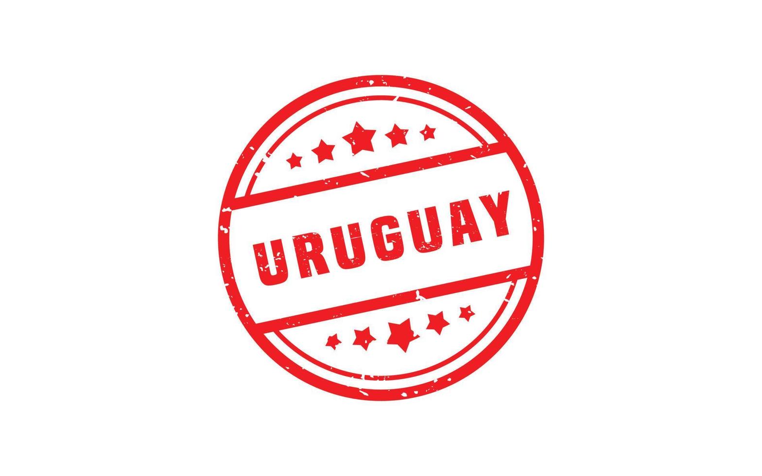 URUGUAY stamp rubber with grunge style on white background vector