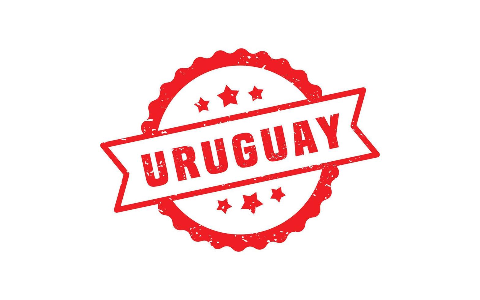 URUGUAY stamp rubber with grunge style on white background vector