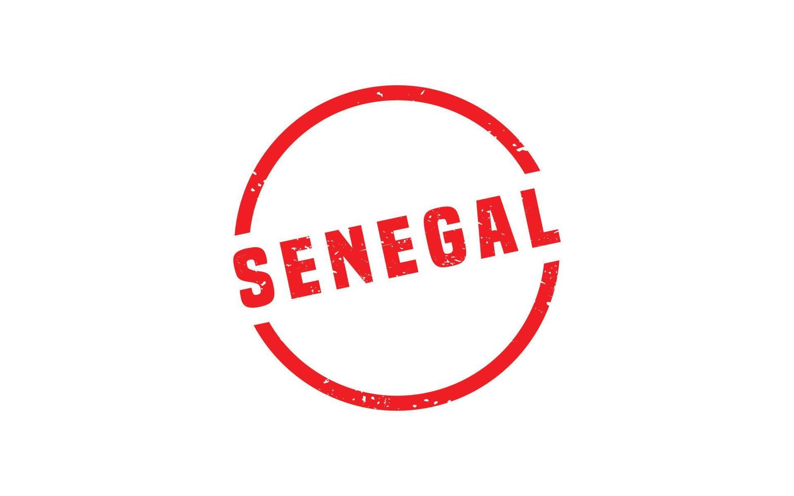 SENEGAL stamp rubber with grunge style on white background vector
