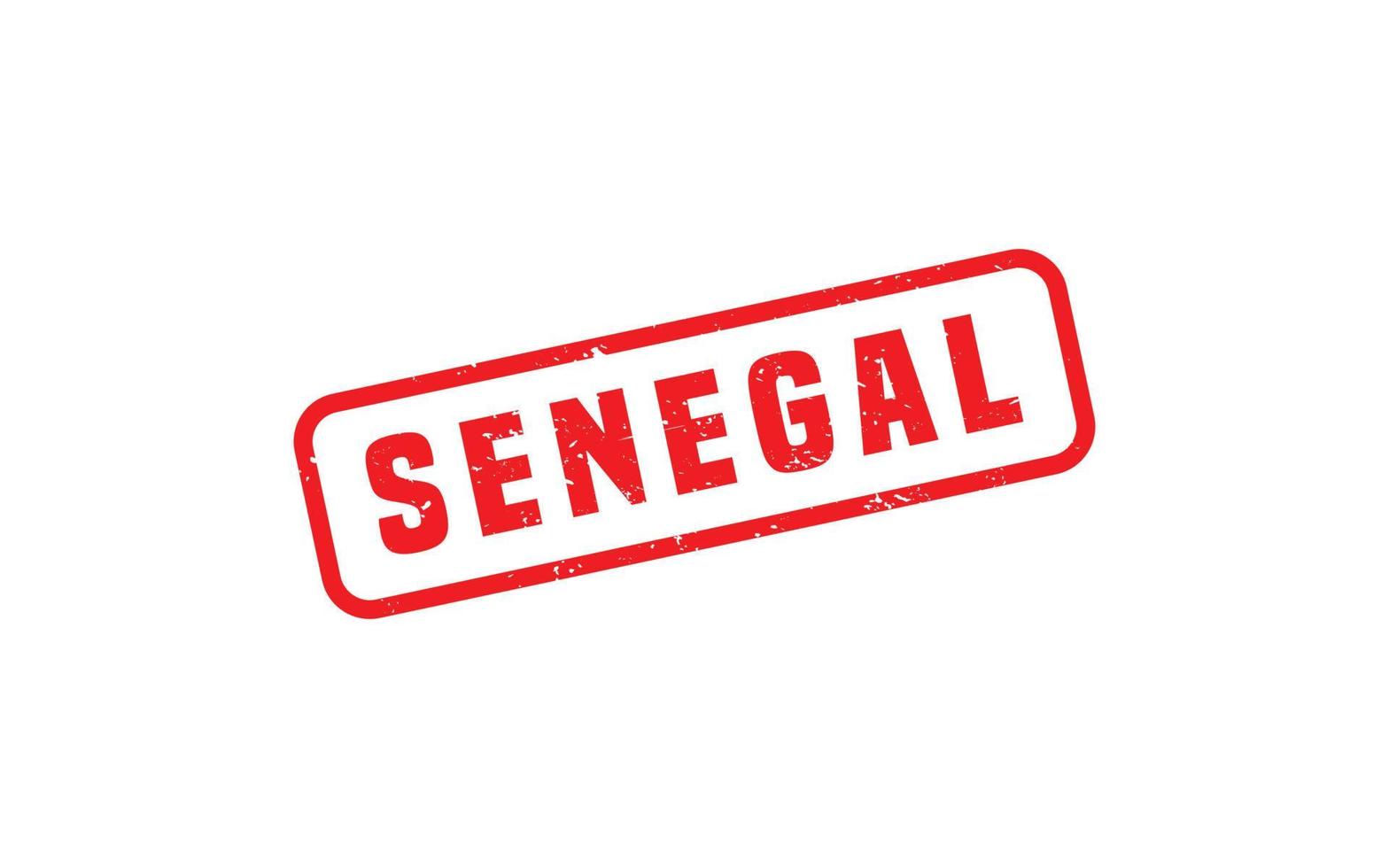SENEGAL stamp rubber with grunge style on white background vector