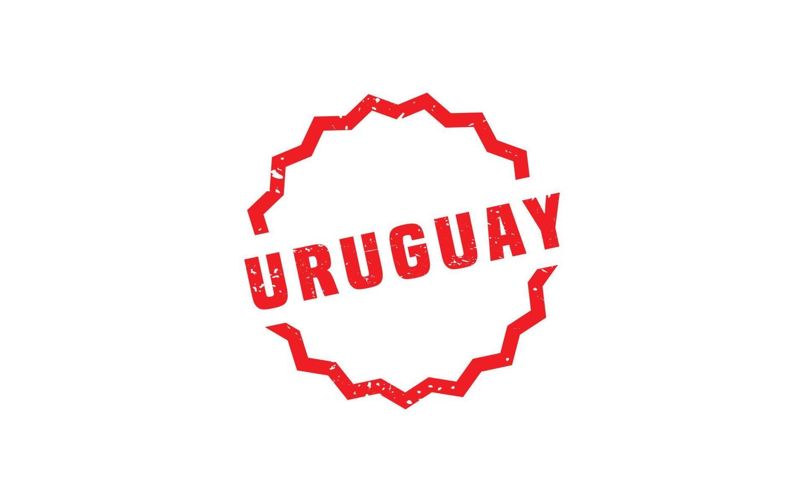 Uruguay sello caucho con grunge estilo en blanco antecedentes vector