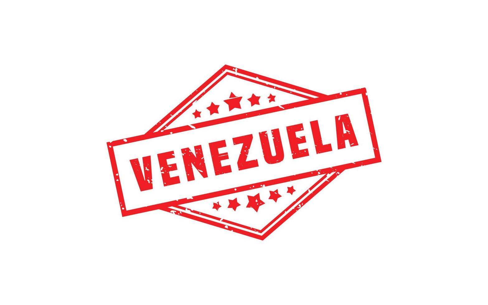 VENEZUELA stamp rubber with grunge style on white background vector