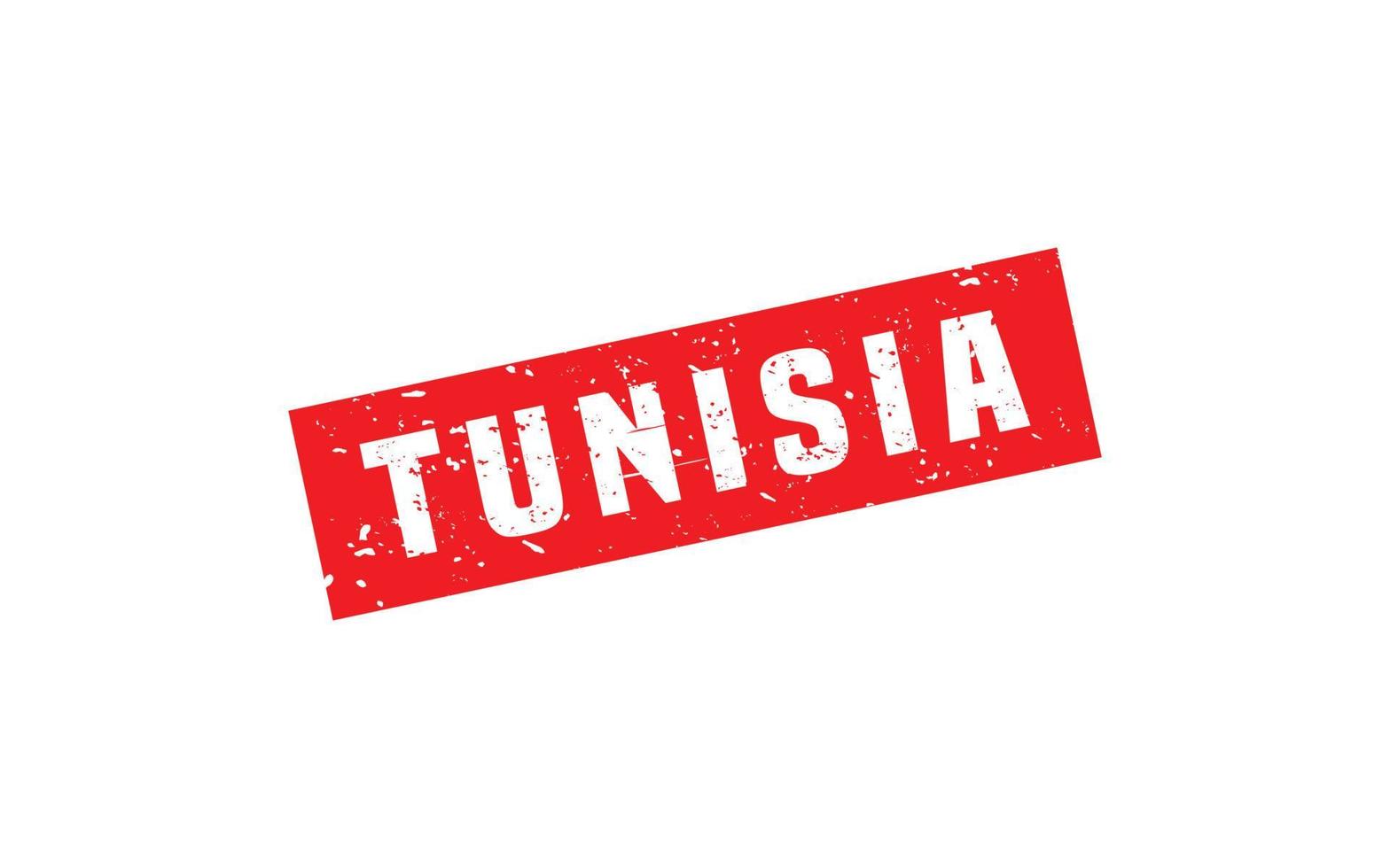 TUNISIA stamp rubber with grunge style on white background vector