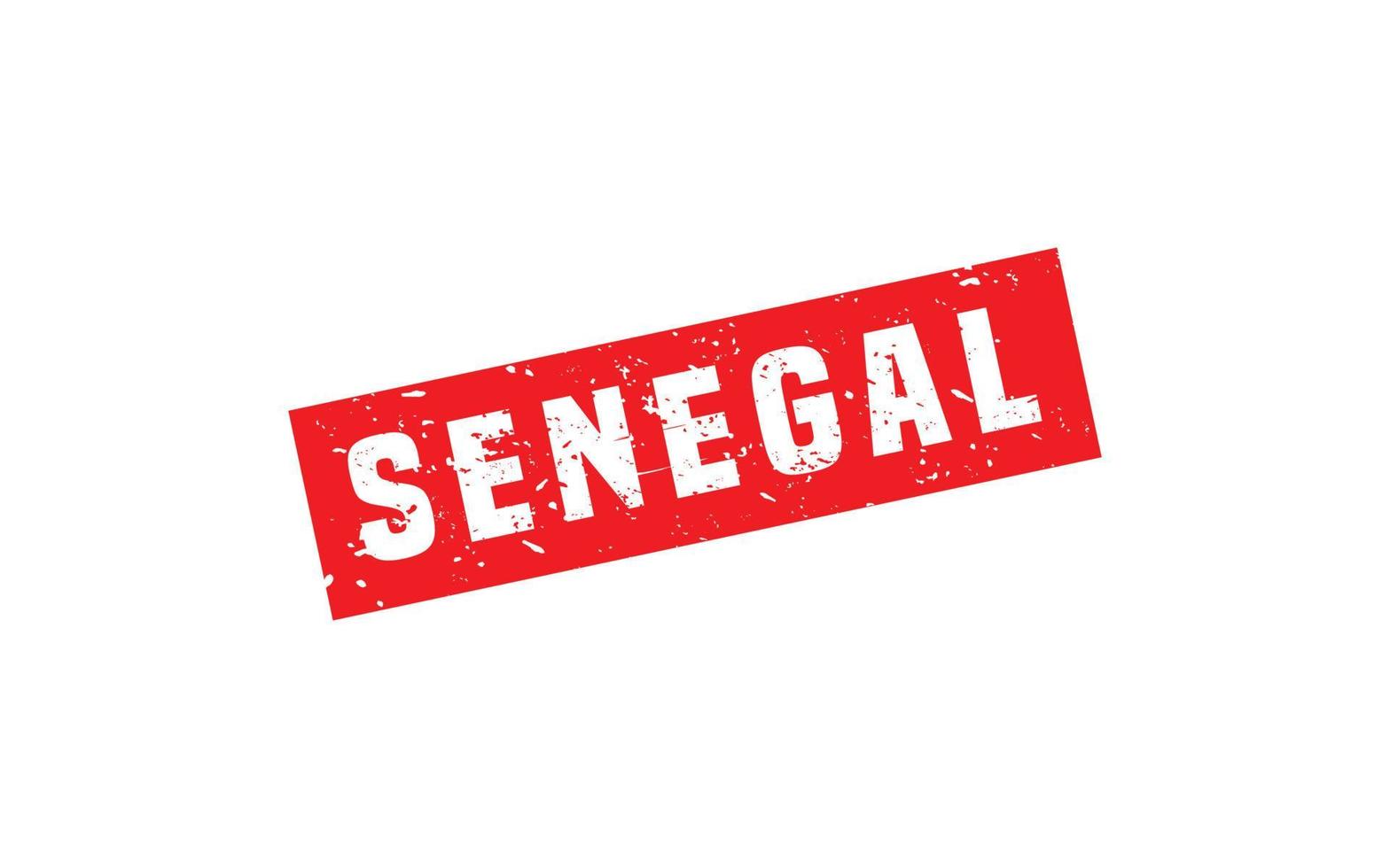 SENEGAL stamp rubber with grunge style on white background vector