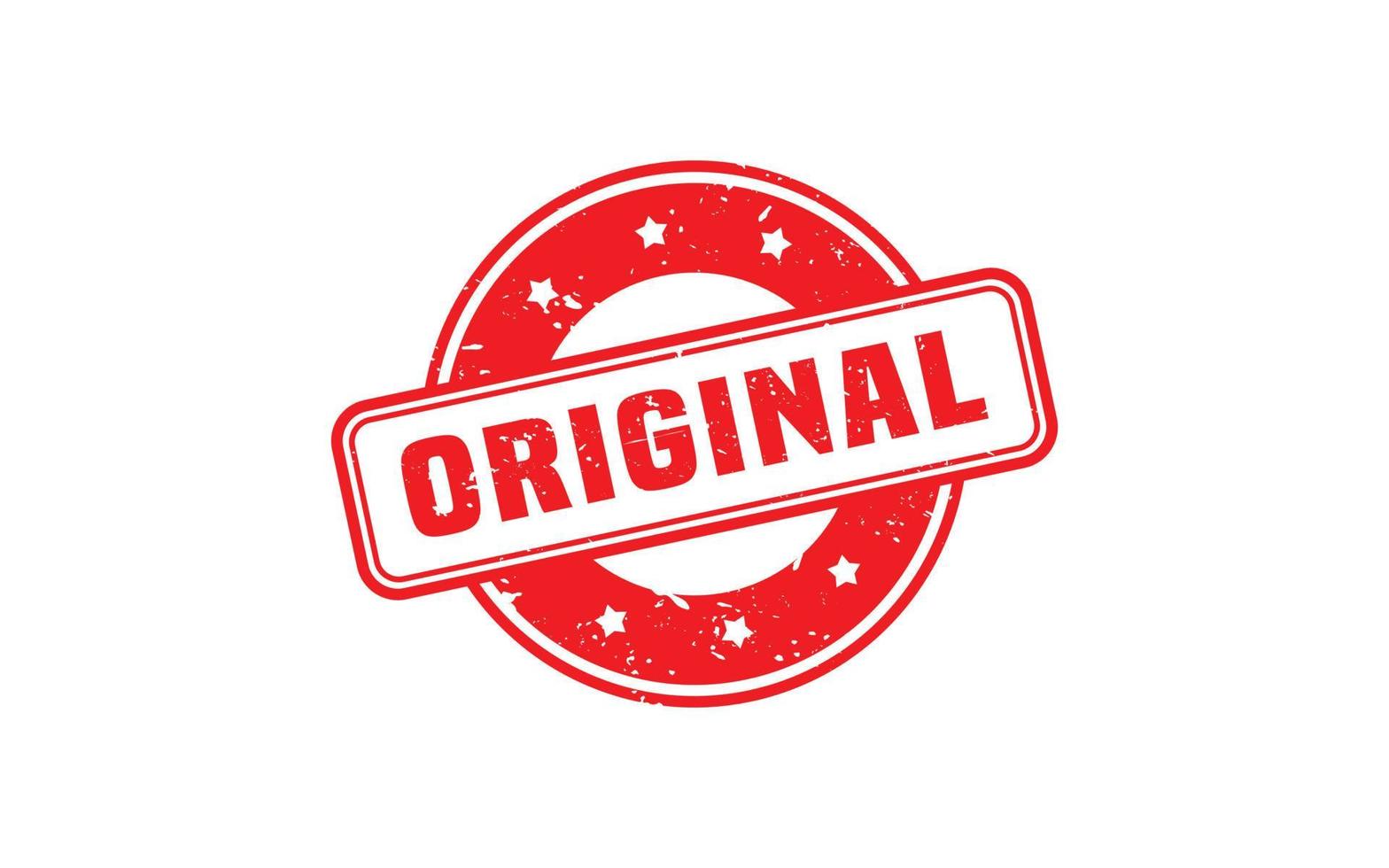 ORIGINAL rubber stamp with grunge style on white background vector