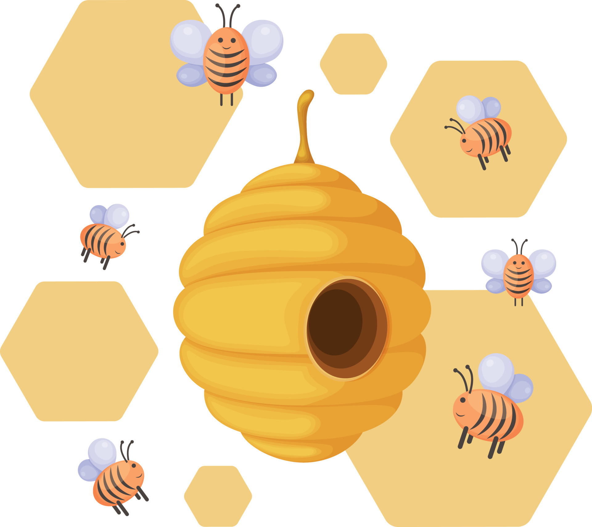 Beehive Illustration