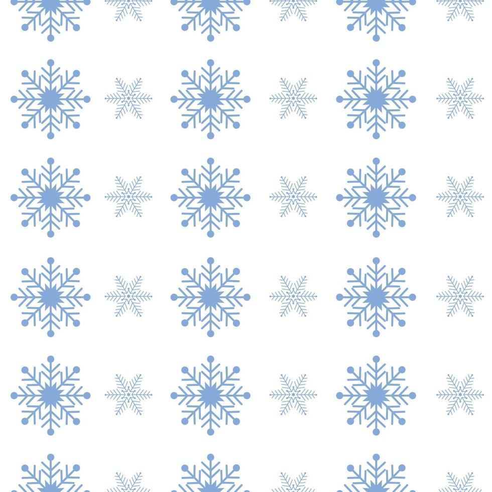 Winter seamless pattern with the image of snowflakes of various shapes. Christmas pattern with snowflakes. Christmas pattern for the prince, on a white background vector