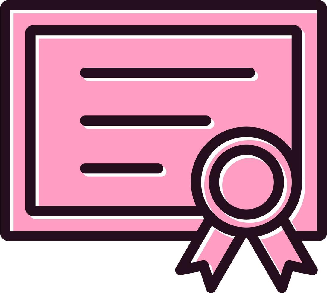 icono de vector de certificado