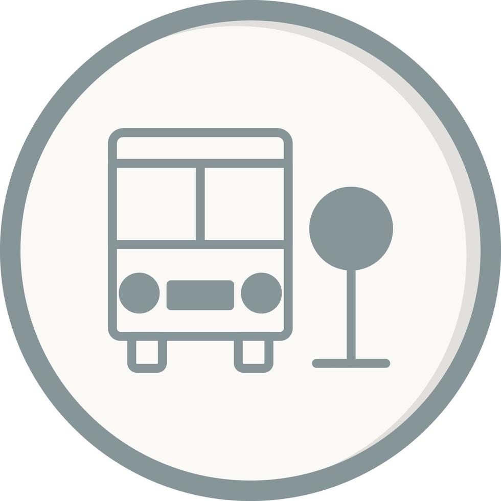 Bus Station Vector Icon