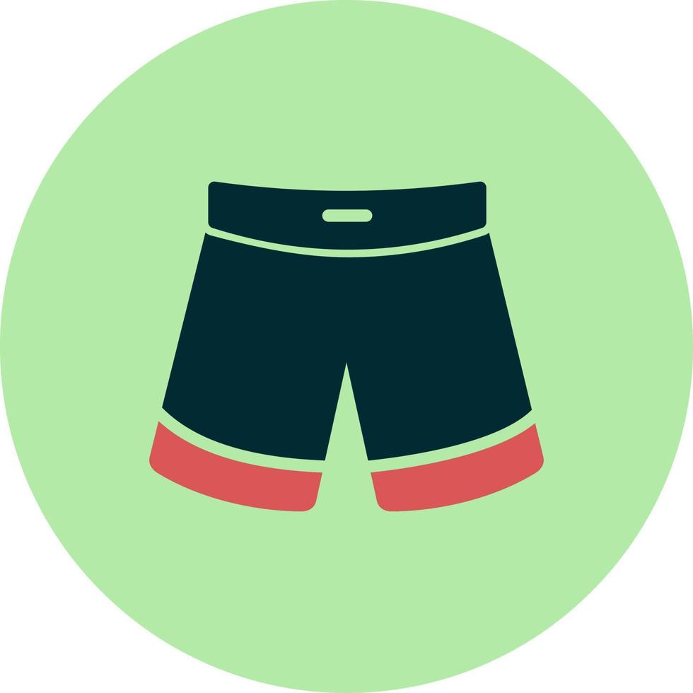 icono de vector de pantalones cortos