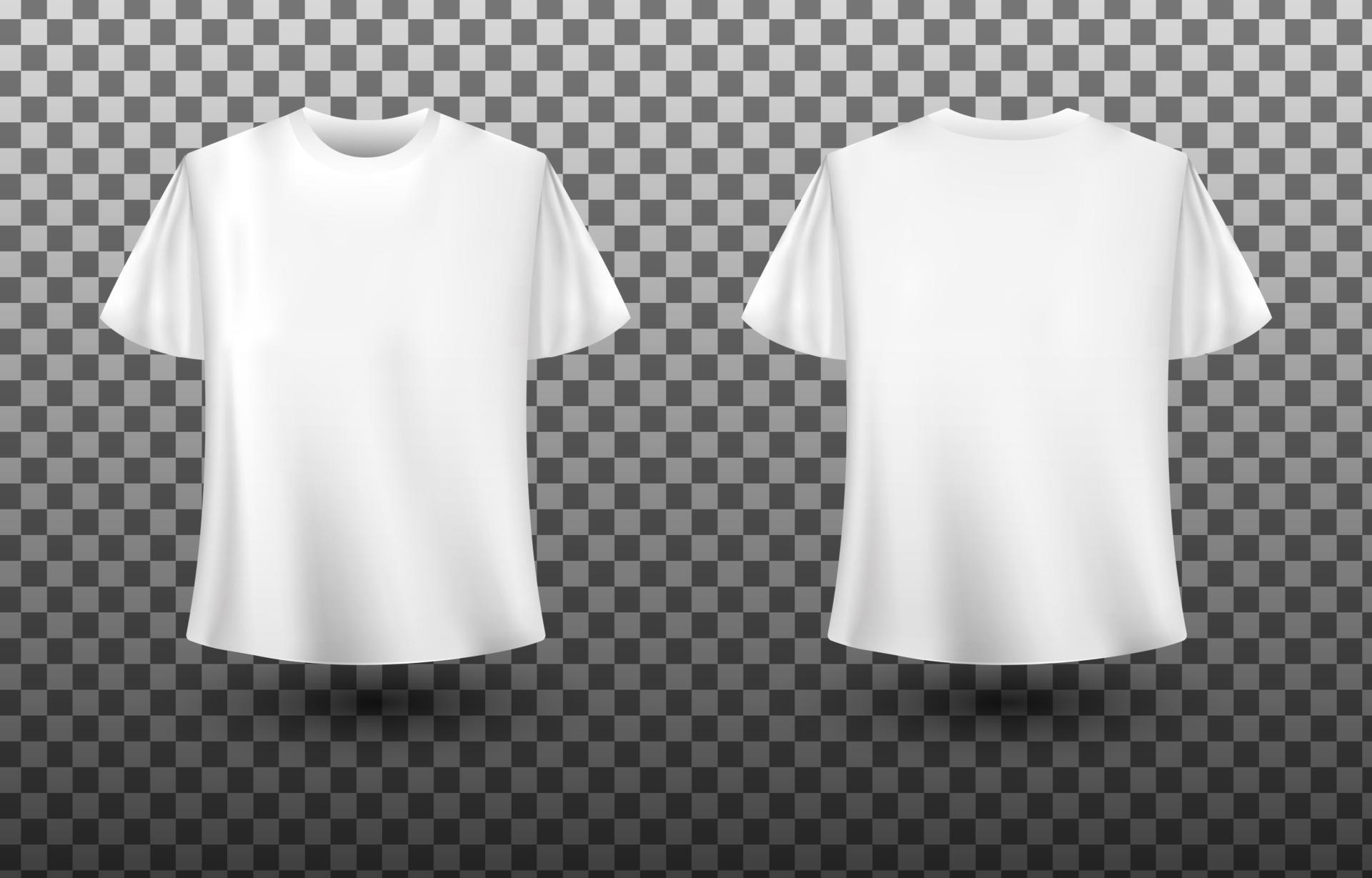 Realistic White T Shirt Mockup 19798954 Vector Art at Vecteezy