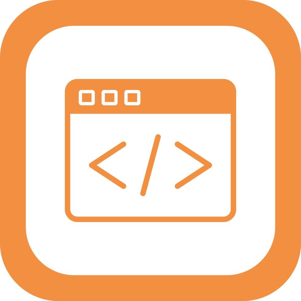 Web Coding Vector Icon