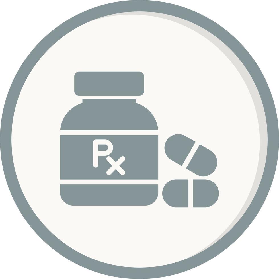 Pills Bottle Vector Icon