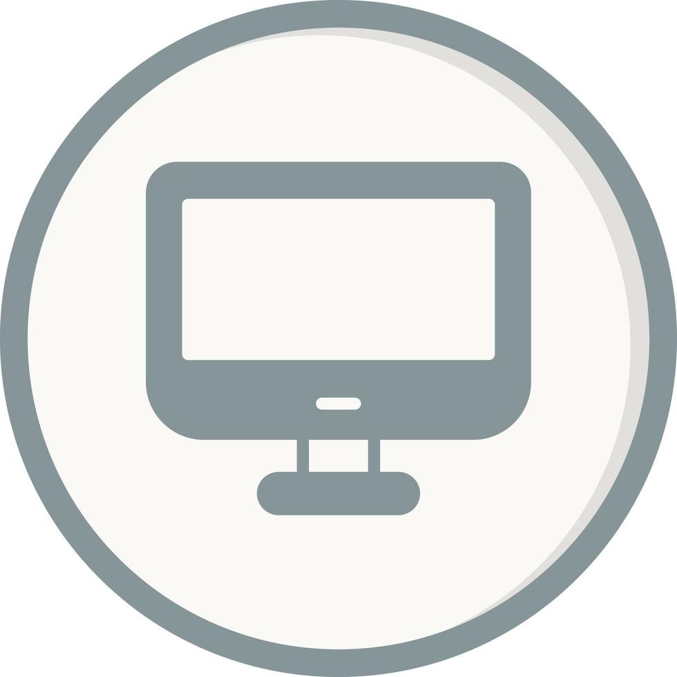 Monitor Screen Vector Icon