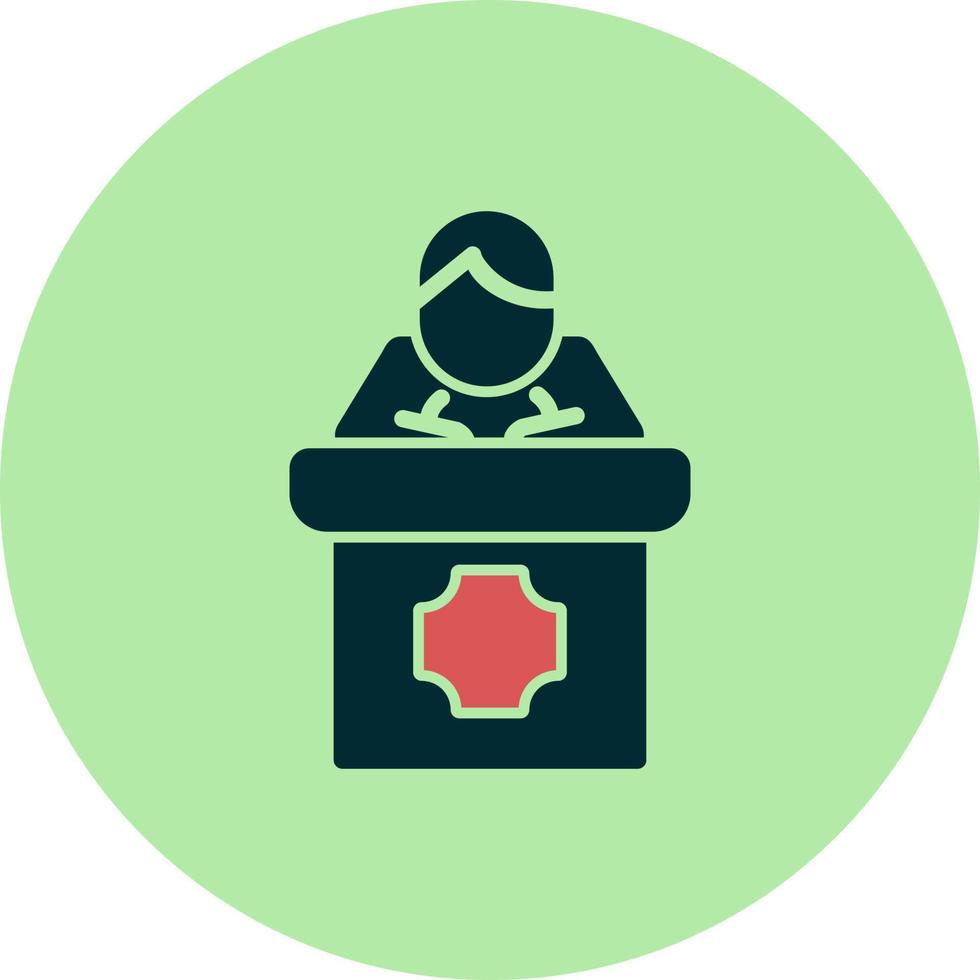 Public Speaking Vector Icon