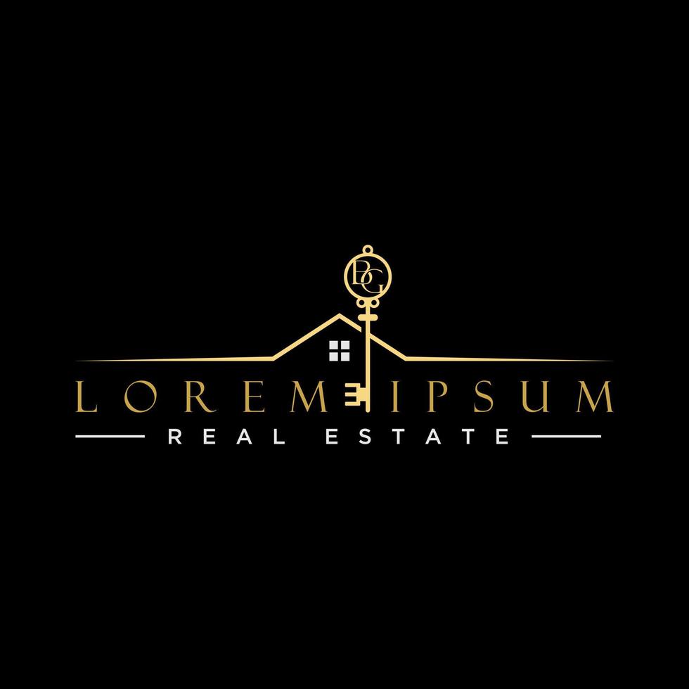 Simple line Roof house with Key image graphic icon logo design abstract concept vector stock. Can be used as a symbol related to property.