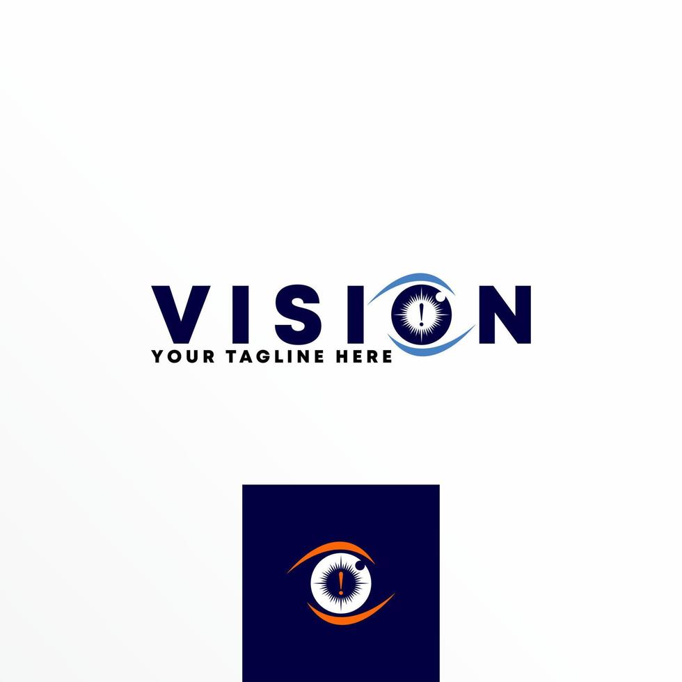 Letter or word VISION with Sore eye image graphic icon logo design abstract concept vector stock. Can be used as a symbol related to Health.