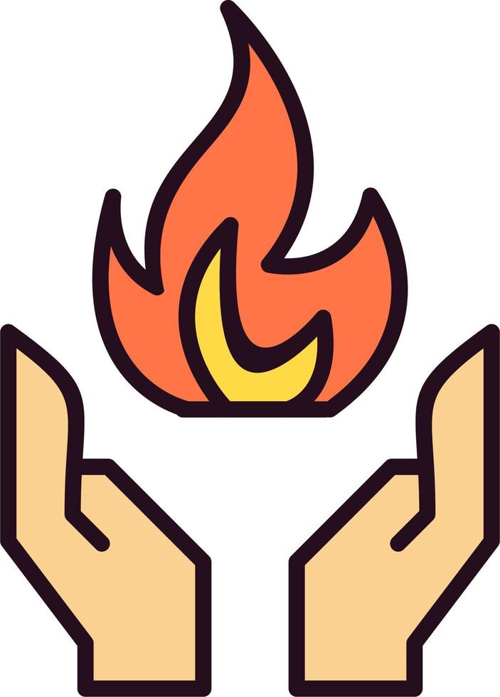 icono de vector de fuego