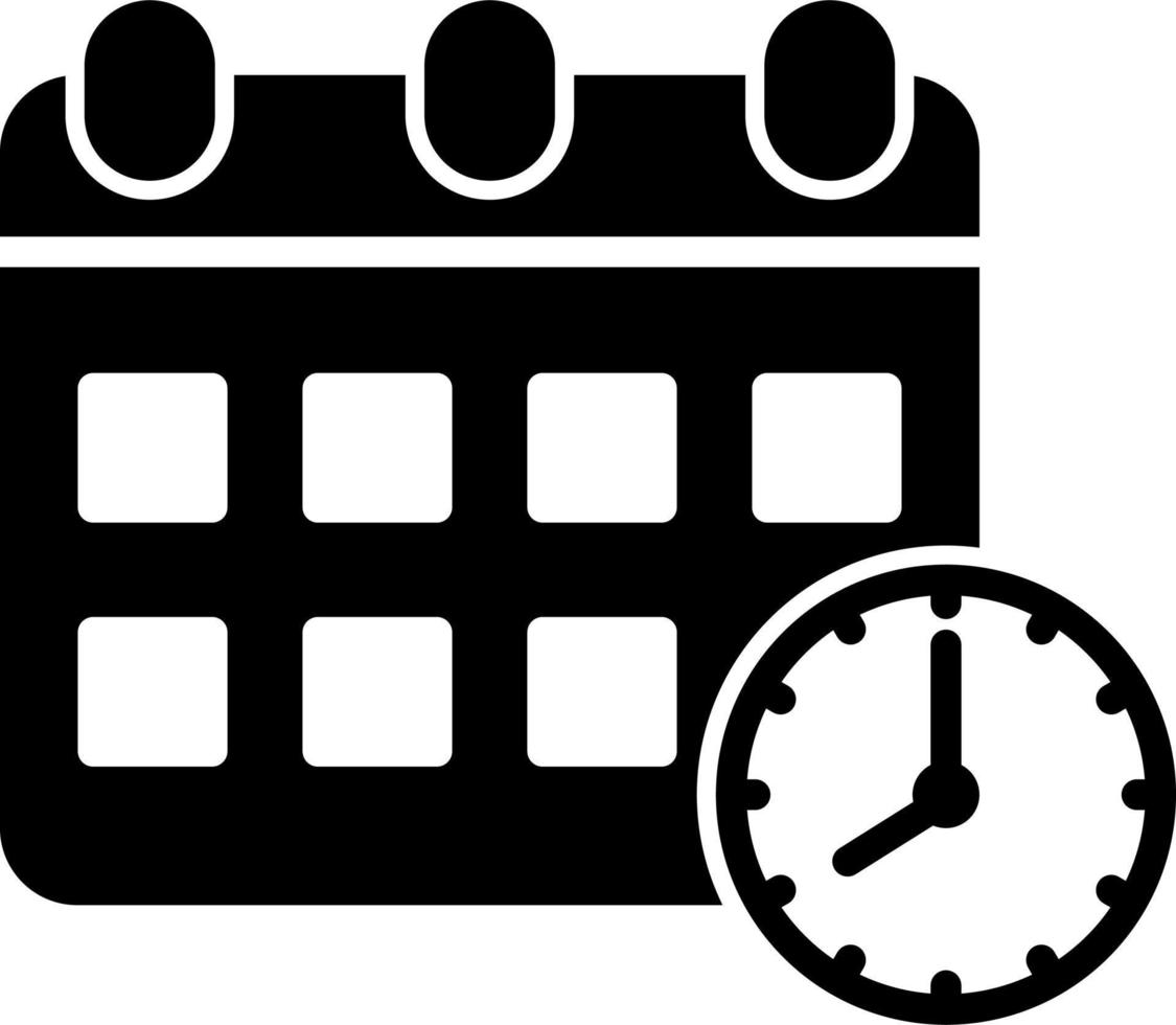 Date and Time Vector Icon