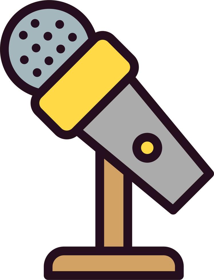 Mic Stand Vector Icon